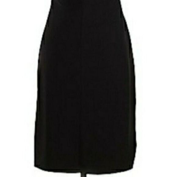 Vtg Cocktail Beaded Shawl Sleeveless Tea Length Bodycon Ralph Lauren Black Sz 6 - Picture 7 of 11